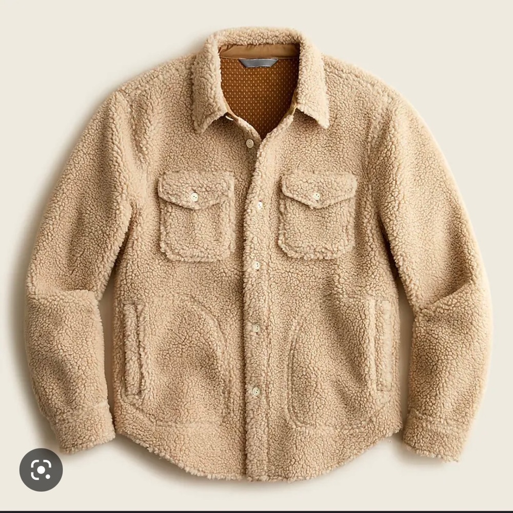 J CREW  Nordic sherpa-fleece shirt-jacket Item BC412